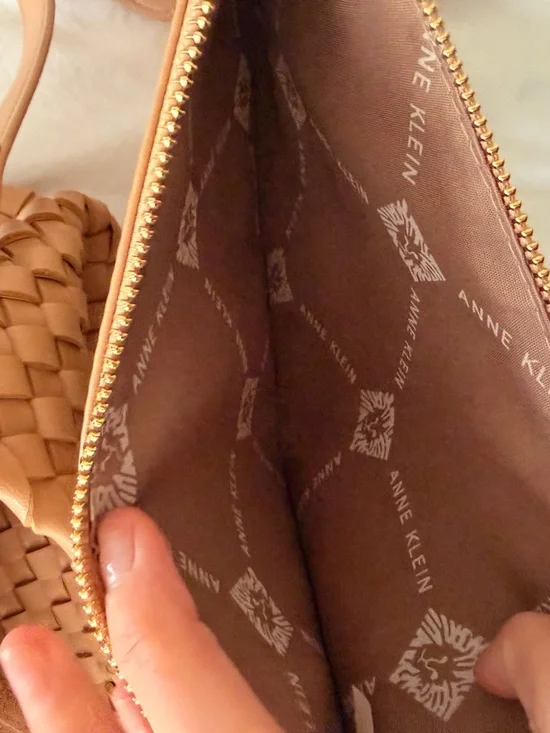 Anne Klein Woven Tote Bag in Tan - Picture 6 of 8